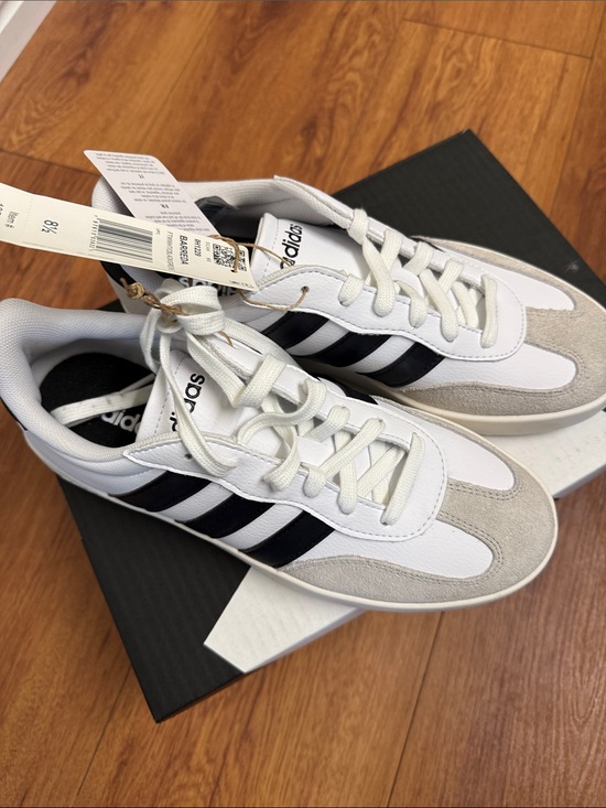 adidas Shoes - adidas White, Black and Gray Low-Top Sneakers